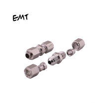 EMT JIC male thread  high pressure straight compression connectors hydraulic union fitting